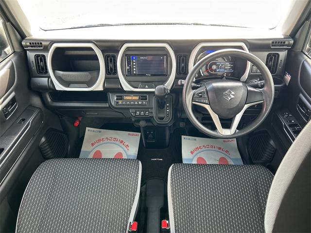 ハスラー ＨＹＢＲＩＤ　Ｇ　４ＷＤ　ディスプレイオーディオ　Ｂカメラ　衝突被害軽減ブレーキ　パーキングセンサー　ステアリングリモコン　前席シートヒーター　アイドリングストップ　横滑り防止装置　キーレスプッシュスタート　オートライト　オートエアコン　ＥＴＣ　保証付販売車（5枚目）