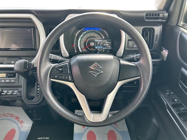 ハスラー ＨＹＢＲＩＤ　Ｇ　４ＷＤ　ディスプレイオーディオ　Ｂカメラ　衝突被害軽減ブレーキ　パーキングセンサー　ステアリングリモコン　前席シートヒーター　アイドリングストップ　横滑り防止装置　キーレスプッシュスタート　オートライト　オートエアコン　ＥＴＣ　保証付販売車（21枚目）