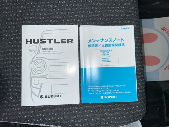 ハスラー ＨＹＢＲＩＤ　Ｘ　４ＷＤ　全方位モニター付フルセグナビ　ＬＥＤヘッドライト　ステアリングリモコン　アルミホイール　衝突被害軽減ブレーキ　前席シートヒーター　キーレスプッシュスタート　本革ステアリング　オートライト　オートエアコン　ＥＴＣ（17枚目）