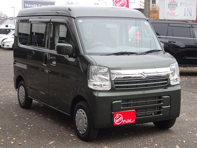 エブリイ PC 禁煙 1オーナー ハイルーフ キーレス ライトレベライザー エアコン キーレス プライバシーガラス USB充電ポート2個 電動格納ドアミラー クラリオンSDナビ ワンセグTV ETC 間仕切りカーテン(3枚目)