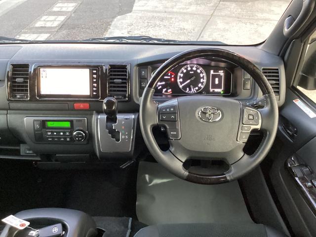 ハイエースバン スーパーＧＬ　ダークプライムＩＩ　純正ナビＴＶ　３６０度カメラ　両側パワースライドドア　純正ＥＴＣ２．０　フロントスポイラー　ウッドコンビハンドル　１インチローダウン　４ＷＤ　ワンオーナー（10枚目）