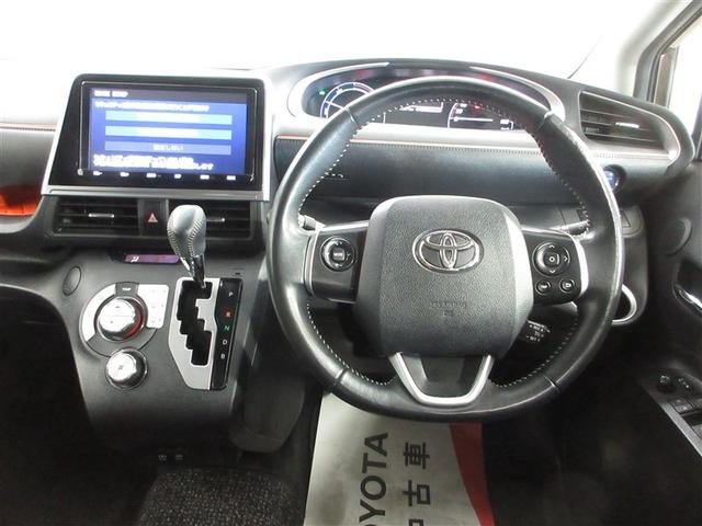 シエンタ ハイブリッドG クエロ 寒冷地 衝突被害軽減システム メモリーナビ フルセグ LEDヘッドランプ 両側電動スライド バックカメラ スマートキー オートクルーズコントロール アイドリングストップ ETC 盗難防止装置 キーレス(6枚目)