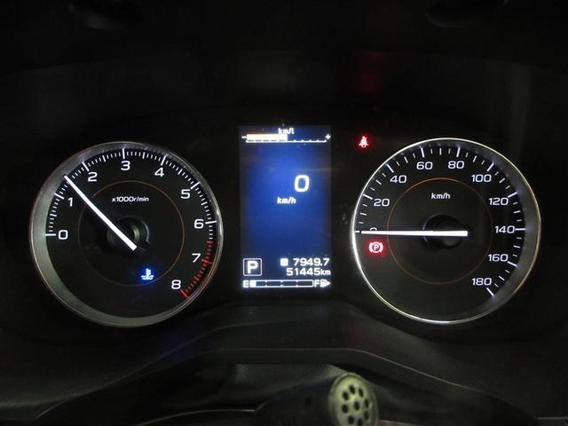 スッキリとした見やすいデザインのメーターです、運転に必要な情報を集約して表示します。