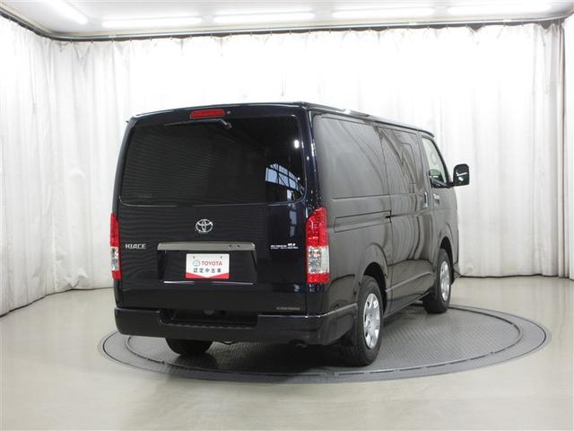 ハイエースバン スーパーＧＬ　ダークプライムＩＩ　４ＷＤ　ディーゼル　メモリーナビ　フルセグ　ＬＥＤヘッドランプ　バックカメラ　スマートキー　ＥＴＣ　盗難防止装置　キーレス　横滑り防止機能　ワンオーナー（4枚目）