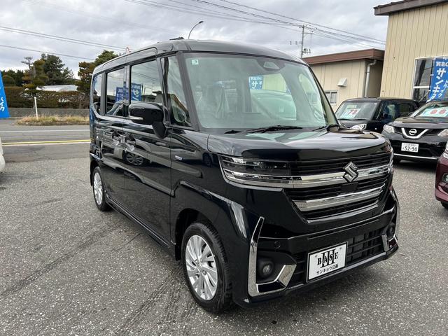 スペーシアカスタム ハイブリッドＧＳ　４ＷＤ　クルーズコントロール　シートヒーター　スマートキー　キーレス　プッシュスタート　届け出済み未使用車　アルミホイール（3枚目）