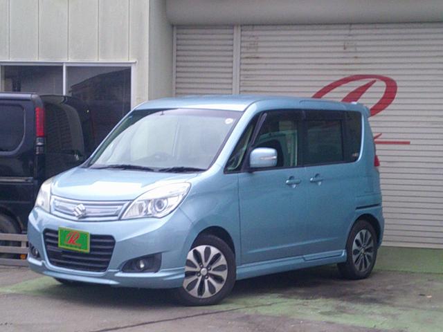 ソリオ Ｓ－ＤＪＥ　４ＷＤ　レーダーブレーキサポート２装着車ナビゲーションテレビ　バックカメラ　１５インチアルミホイール　純正エアロ　ユピテルエンジンスターター（2枚目）