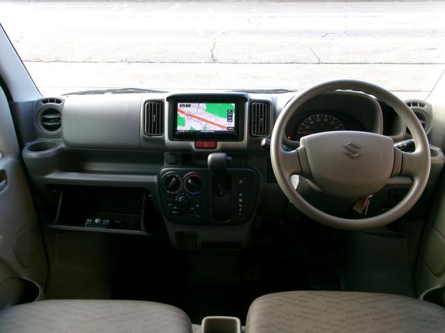 エブリイ PA パ-トタイム4WD/デュアルスライドドア/PS/Wエアバック/エアコン/エアバック/ABS/衝突安全ボディ/スペアキ-/社外ナビ・TV・Bカメラ(9枚目)