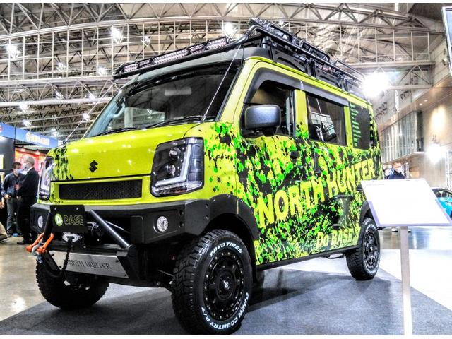 エブリイ ジョイン　４ＷＤ　ＮＯＲＴＨＨＵＮＴＥＲ　３インチリフトＵＰ　オートマ　登録済み未使用車　エアロ　両側スライドドア　横滑り防止装置（33枚目）