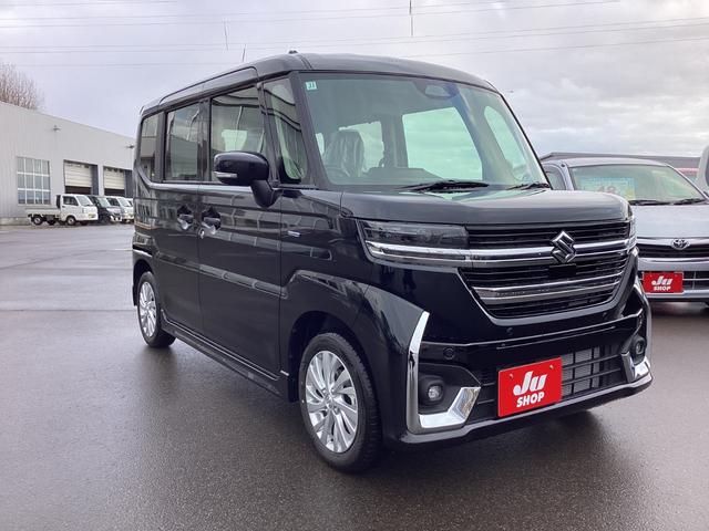 スペーシアカスタム ハイブリッドGS 4WD フロントベンチシート 横滑り防止装置 アダクティブクルーズコントロール 片側電動両側スライドドア 前席シートヒーター パワステ ABS 電動格納ミラー エアバッグ フルフラット オートLED(8枚目)