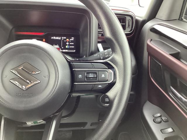 スペーシアカスタム ハイブリッドGS 4WD フロントベンチシート 横滑り防止装置 アダクティブクルーズコントロール 片側電動両側スライドドア 前席シートヒーター パワステ ABS 電動格納ミラー エアバッグ フルフラット オートLED(22枚目)