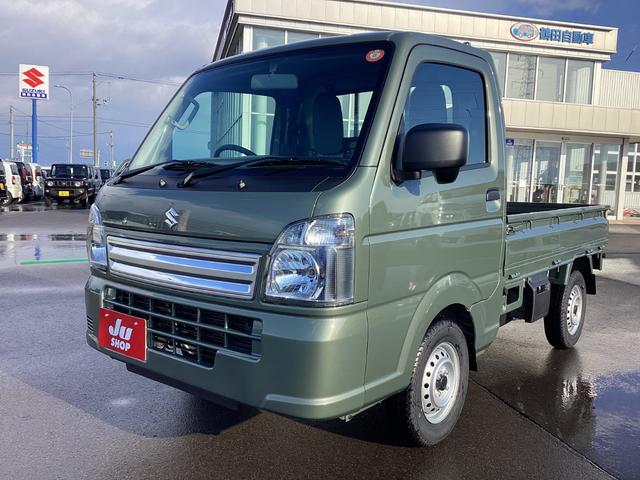 キャリイトラック ＫＣエアコン・パワステ農繁仕様　パートタイム４ＷＤ　Ｗエアバッグ　ＡＣ　オートハイビーム　横滑り防止　運転席エアバッグ　パワーウィンドー　ＰＳ　キーレスエントリー　ＡＢＳ（6枚目）