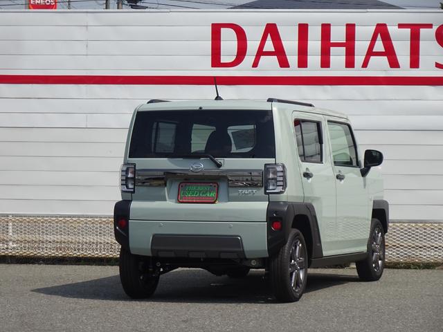 タフト Ｇターボ　ダーククロムベンチャー　４ＷＤ　届出済未使用車　純正９ｉｎディスプレイオーディオ　フルセグＴＶ　バックモニター　ＬＥＤヘッドライト　クルーズコントロール　純正マット・純正バイザー・スタッドレス・純正スチールホイール付（2枚目）