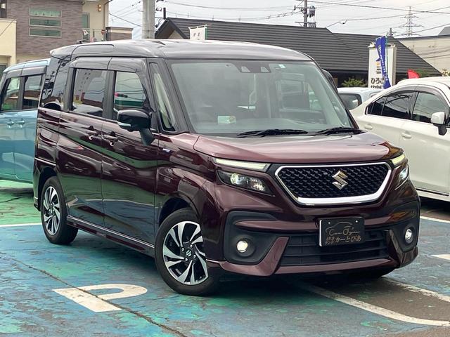 ソリオバンディット ハイブリッドＭＶ　４ＷＤ　デュアルカメラブレーキサポート　純正ナビ　全方位モニター　両側パワースライドドア　ＥＴＣ　ＵＳＢポート　ロールサンシェード　後席テーブル　パーキングソナー　ＨＵＤ　前席シートヒーター　キーレス（28枚目）