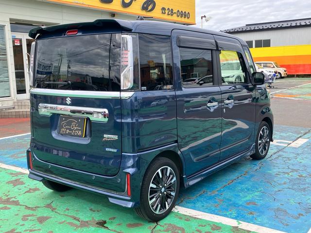 スペーシアカスタム ハイブリッドＸＳ　４ＷＤ　デュアルカメラブレーキサポート　両側電動スライドドア　ＬＥＤヘッドライト／フォグ　ハーフレザーシート　純正１５インチアルミホイール　追従式クルーズコントロール　前席シートヒーター　バックカメラ（3枚目）