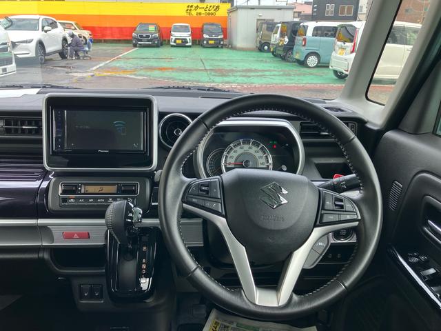 スペーシアカスタム ハイブリッドＸＳ　４ＷＤ　デュアルカメラブレーキサポート　両側電動スライドドア　ＬＥＤヘッドライト／フォグ　ハーフレザーシート　純正１５インチアルミホイール　追従式クルーズコントロール　前席シートヒーター　バックカメラ（8枚目）