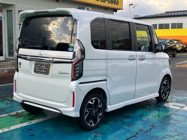 Ｎ－ＢＯＸカスタム Ｇ・Ｌターボホンダセンシング　４ＷＤ　９インチナビ　バックカメラ　純正スターター　ＥＴＣ２．０　ハーフレザーシート　両側電動スライドドア　パドルシフト　クルーズコントロール　ＬＥＤヘッドライト／フォグ　シーケンシャルウィンカー（6枚目）