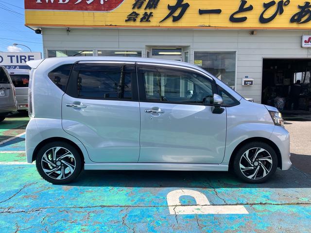 ムーヴ カスタム RS ハイパーSAIII 4WD ターボ LEDヘッドライト/フォグ/アクセサリーライナー ハーフレザーシート 純正フルセグナビ Bluetooth バックカメラ 純正エンジンスターター シートヒーター 純正15インチアルミ(34枚目)