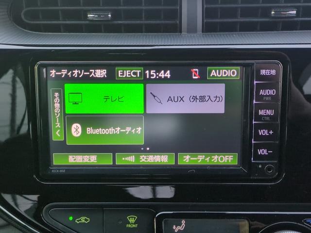 アクア クロスオーバー ハイブリッド ハーフレザーシート フルセグ対応純正ナビ Bluetooth バックカメラ ワイパーデアイサー ETC ステアリングスイッチ フォグ クリアランスソナー 先行車発進 オートハイビーム(14枚目)