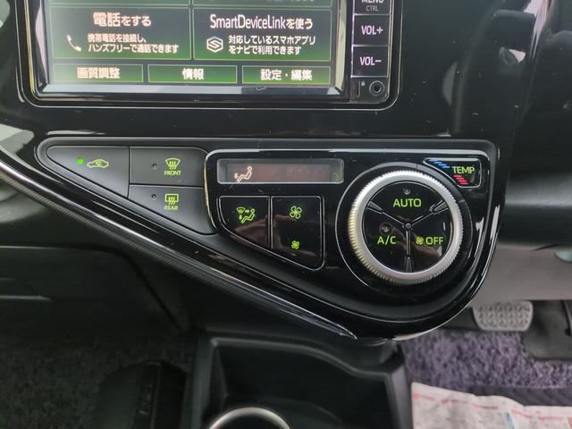 アクア クロスオーバー ハイブリッド ハーフレザーシート フルセグ対応純正ナビ Bluetooth バックカメラ ワイパーデアイサー ETC ステアリングスイッチ フォグ クリアランスソナー 先行車発進 オートハイビーム(16枚目)