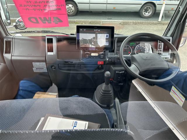 エルフトラック カスタム　４ＷＤ　トラック　５ＭＴ　レーンアシスト　ＥＴＣ　ナビ　バックカメラ　スマートキー　アイドリングストップ　電動格納ミラー　アルミホイール　ＡＢＳ　ＥＳＣ　エアコン　パワーウィンドウ　運転席エアバッグ（2枚目）