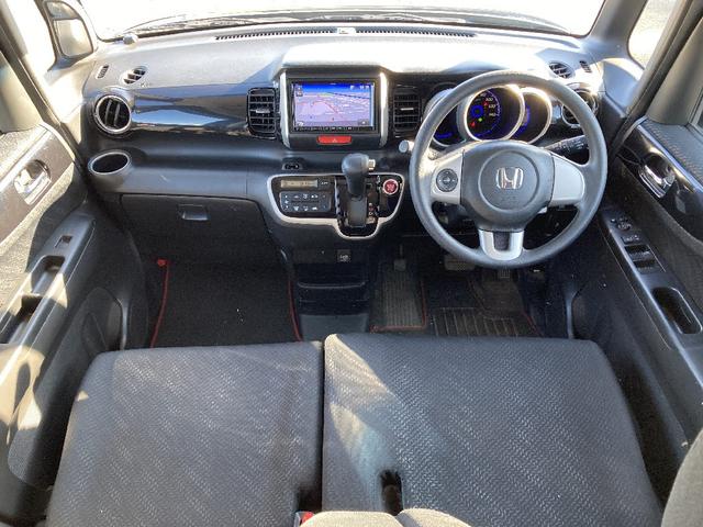 Ｎ－ＢＯＸカスタム Ｇ・Ａパッケージ　ミツビシ製ＳＤナビＤＶＤ／ＢＴ／ワンセグ　ＣＴＢＡ　横滑り防止／ＨＩＤオートライト／ワンオーナー　Ｆフォグ／左側オートＳＤ／Ｂカメラ／ＡＡＣ　純正アルミ　ステリモ　タイミングチェーン（4枚目）