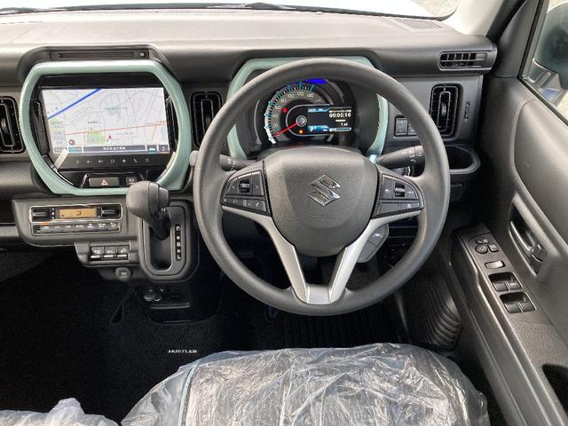 ハスラー ハイブリッドＧ　全方位モニター付メモリーナビゲーション　９インチメーカーオプションナビ　ＣＤ／ＤＶＤ／Ｂ－Ｔ　セーフティサポート　前席シートヒーター　レーダークルーズ　ＬＥＤオートライト　ステアスイッチ（10枚目）