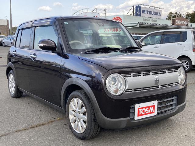 アルトラパン X レーダーブレーキサポート クラリオンフルセグナビ 前席シートヒーター HIDオートライト 横滑り防止 Aストップ スマートキー/プッシュスタート 革巻ステア ETC(2枚目)