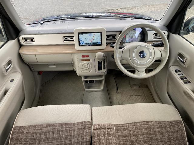 アルトラパン X レーダーブレーキサポート クラリオンフルセグナビ 前席シートヒーター HIDオートライト 横滑り防止 Aストップ スマートキー/プッシュスタート 革巻ステア ETC(9枚目)