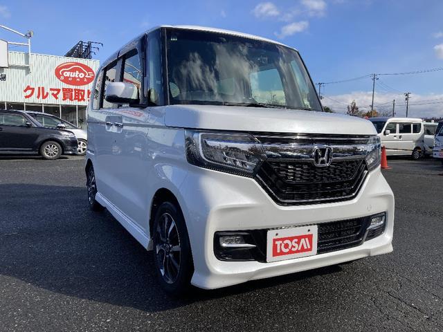 N-BOXカスタム G・Lホンダセンシング 純正フルセグSDナビ CD/DVD/BT可能 Bカメラ スマートキー/プッシュスタート Aストップ ホンダセンシング 片側パワースライド ETC 横滑り防止 LEDオートライト フロントフォグ(21枚目)