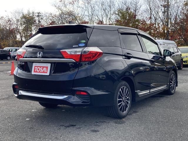 シャトル Ｇ　ギャザーズ９インチフルセグナビ　ＤＶＤ／Ｂ－Ｔ　Ｂカメラ　スマートキー／プッシュスタート　Ａストップ　アイドリングストップ　横滑り防止　ＥＴＣ　ＬＥＤオートライト　フロントフォグ　社外１５インチＡ（2枚目）