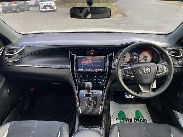 ハリアー エレガンス　Ｇ’ｓ　４ＷＤ　純正９インチＳＤナビ　ムーンルーフ　寒冷地仕様　フルセグ　ＤＶＤ再生　ＬＥＤライト　専用１９インチアルミ　スマートキー　バックカメラ　専用エアロ　ワンオーナー（3枚目）