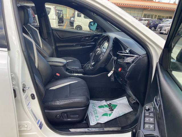 ハリアー エレガンス　Ｇ’ｓ　４ＷＤ　純正９インチＳＤナビ　ムーンルーフ　寒冷地仕様　フルセグ　ＤＶＤ再生　ＬＥＤライト　専用１９インチアルミ　スマートキー　バックカメラ　専用エアロ　ワンオーナー（13枚目）