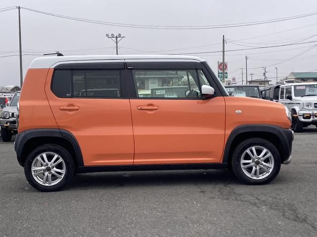 ハスラー Ｇ　Ｇ　セットオプション装着車ＨＩＤオートライト　４ＷＤ　社外フルセグナビ　横滑り防止　レーダーブレーキサポート　アルパイン後席モニター　Ｂカメラ　スマートキー／プッシュスタート　シートカバー（3枚目）