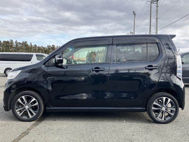 ワゴンRスティングレー T ターボ エネチャージ アイドリングストップ 7インチSDナビ HIDオートライト ETC 本革巻きステアリング パドルシフト ステアリングスイッチ 純正15インチAW オートエアコン(15枚目)