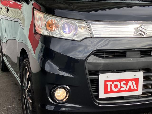 ワゴンRスティングレー T ターボ エネチャージ アイドリングストップ 7インチSDナビ HIDオートライト ETC 本革巻きステアリング パドルシフト ステアリングスイッチ 純正15インチAW オートエアコン(22枚目)