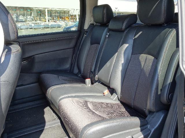 250ハイウェイスター 4WD 純正SDナビワンセグB-T接続AAC/ETC 両側オートSD/バックカメラハーフレザーシート VSA/エマージェンシーBクルコンLEDオートライト 純正エアロ/18インチAW革巻きステアリング(10枚目)