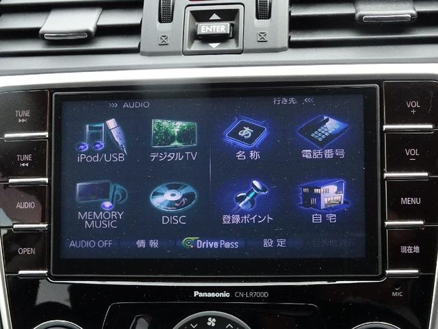 １．６ＧＴ－Ｓアイサイト　４ＷＤ　純正ＳＤナビフルセグＤＶＤ再生バックカメラ　革巻きステアリング／クルコン／ヒルアシストＶＳＡ　パワーシート／アイドリングストップ／Ｇ１８ＡＷ　ＶＳＡ／ＥＴＣワンオーナー／ＬＥＤオートライト。(4枚目)