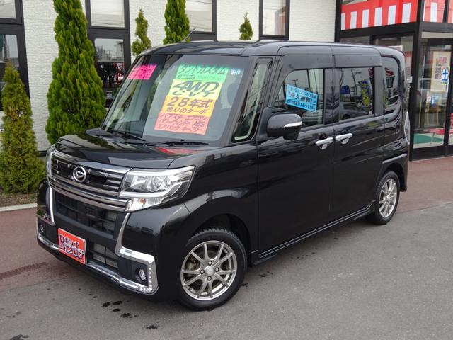 ダイハツ タントカスタムｒｓ トップエディションｓａｉｉ ４ｗｄ ターボ 衝突被害軽減装置 両側パワースライドドア ｌｅｄヘッドライト メモリーナビ ワンセグｔｖ ｃｄ ｅｔｃ 社外１４インチアルミの中古車 車体価格152 5万円 16 平成28 年式 走行2 7万キロ 車体色