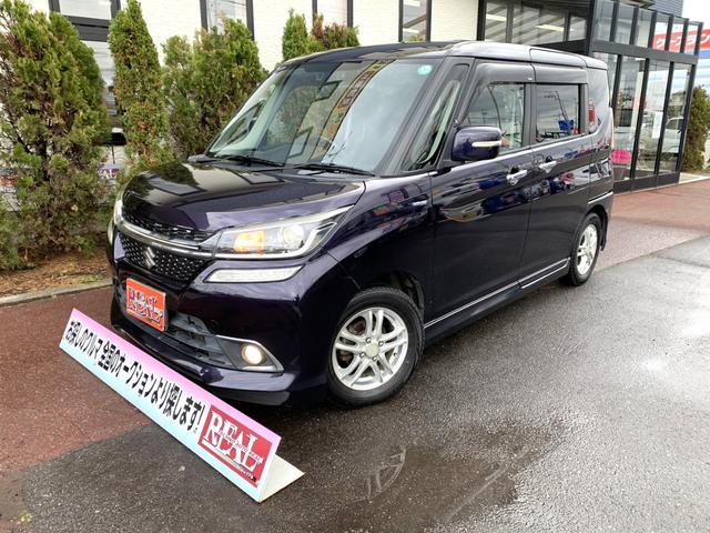 ソリオバンディット Ｆリミテッド　４ＷＤ　ハイブリッド　衝突被害軽減装置　エンジンスタータ－　ナビ　フルセグＴＶ　バックカメラ　Ｂｔオーディオ　両側パワースライドドア　ＬＥＤヘッド　フォグランプ　シートカバー　両席シートヒーター（2枚目）