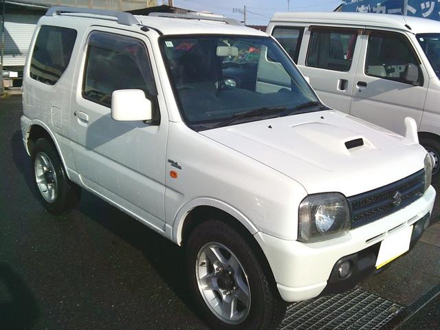 ジムニー ワイルドウインド 4WD オートマ エアコン パワステ パワーウインドウ 社外ワンセグCD再生ナビ 社外リモコンエンジンスターター 夏冬タイヤセット(4枚目)