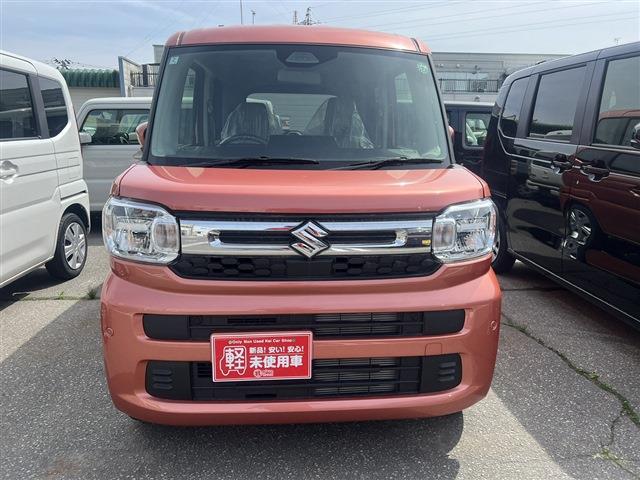 スペーシア ハイブリッドＸ　スマートキー　プッシュスタート　運転席助手席シートヒーター　リア両側パワースライドドア　ステアリングリモコン　クルーズコントロール　障害物センサー　衝突被害軽減ブレーキ（5枚目）