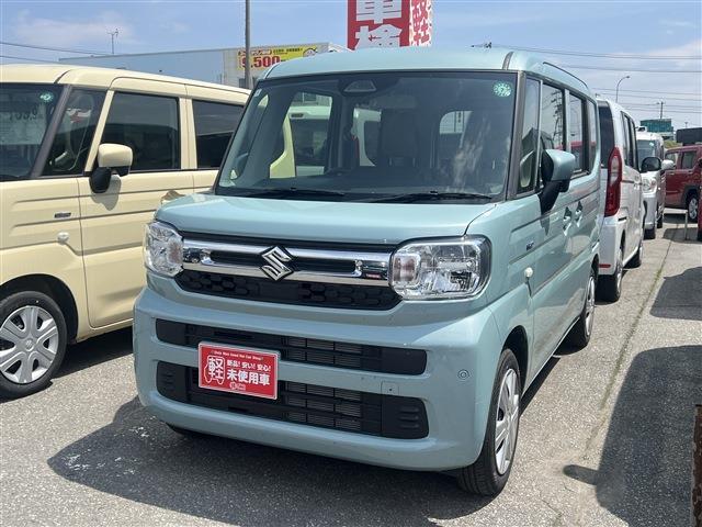 スペーシア ハイブリッドＸ　４ＷＤ　スマートキー　プッシュスタート　運転席助手席シートヒーター　ステアリングリモコン　リア両側パワースライドドア　サーキュレーター（4枚目）