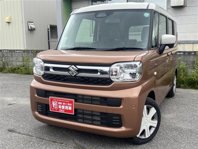 スペーシア ハイブリッドＸ　４ＷＤ　両側電動スライドドア　クリアランスソナー　レーンアシスト　衝突被害軽減システム　ＬＥＤヘッドランプ　スマートキー　アイドリングストップ　電動格納ミラー　シートヒーター　ベンチシート　ＣＶＴ（2枚目）