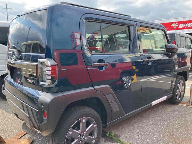 タフト Ｇ　ダーククロムベンチャー　４ＷＤ　届け出済み未使用車　バックカメラ　クリアランスソナー　オートクルーズコントロール　衝突被害軽減システム　オートライト　ＬＥＤヘッドランプ　スマートキー　アイドリングストップ　電動格納ミラー（13枚目）