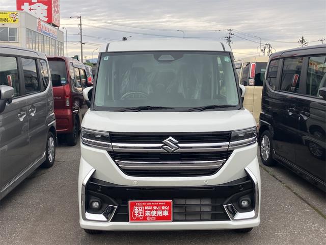 スペーシアカスタム ハイブリッドＧＳ　４ＷＤ　届け出済み未使用車　両側スライド・片側電動　クリアランスソナー　オートクルーズコントロール　レーンアシスト　衝突被害軽減システム　オートライト　ＬＥＤヘッドランプ　スマートキー（13枚目）