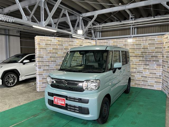 軽・車検の看板と電光掲示板が目印です！届出済　未使用車をお探しの方はこちらの看板を目印にお越しください。※似たような看板のお店がございますのでお間違えのないようご注意ください。