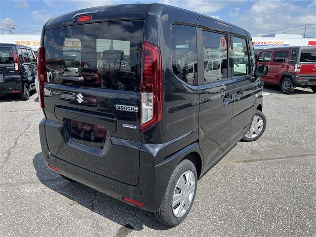 スペーシア ハイブリッドＧ　プッシュスタートボタン　衝突被害軽減ブレーキ　障害物センサー　アイドリングストップ　ステアリングリモコン　オートエアコン（8枚目）