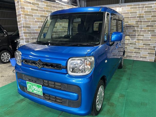 スペーシア ハイブリッドＧ　４ＷＤ　プッシュスタート　衝突被害軽減ブレーキ　障害物センサー　運転席シートヒーター　カーナビ　前方ドラレコ　アイドリングストップ（4枚目）