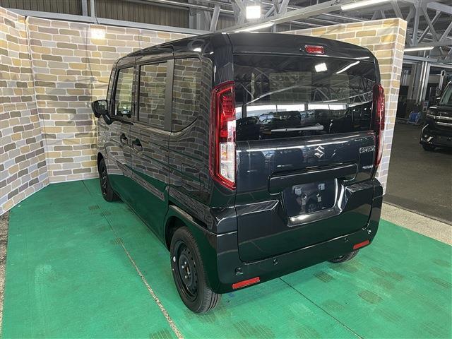 スペーシア ハイブリッドＧ　衝突被害軽減ブレーキ　障害物センサー　４ＷＤ　プッシュスタートボタン　ステアリングリモコン　横滑り防止装置　アイドリングストップ　運転席助手席シートヒーター　オートエアコン　電動格納ドアミラー　ＡＢＳ（14枚目）