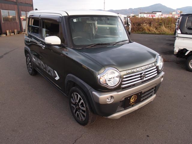 ハスラー ＪスタイルＩＩターボ　４ＷＤ　８インチフルセグナビ・Ｂｌｕｅｔｏｏｔｈ・ＤＶＤ・バックカメラ　デュアルカメラブレーキサポート　クルーズコントロール　フロント左右シートヒーター　ドアミラーヒーター　パドルシフト　スマートキー（3枚目）